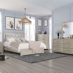New Queen Size 5 Piece Bedroom Set With Free Delivery 