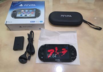 Modded Sony PS Vita 2000 Black Wi-Fi with Box and Case