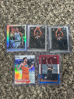 Topps Chrome NBA Basketball Card Lot of 5