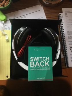 Wireless headphones- switch back brand