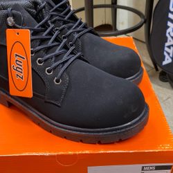 Lugz Swade Black Work Boots Size 10