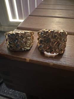 10K nugget rings