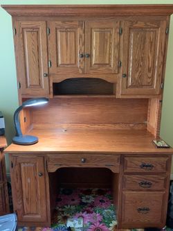 wooden desk