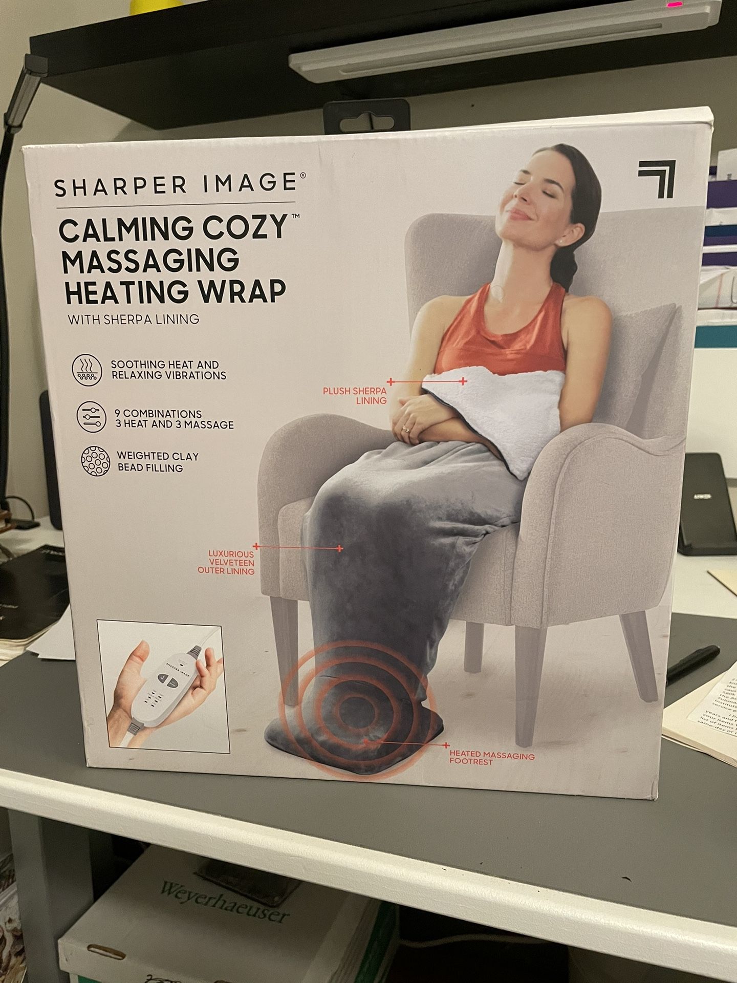 Sharper Image Massage Heating Wrap