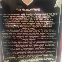 Military wife plaque