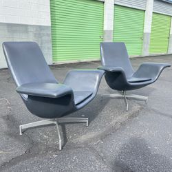 Vintage MCM HBF Dialogue Lounge Chairs