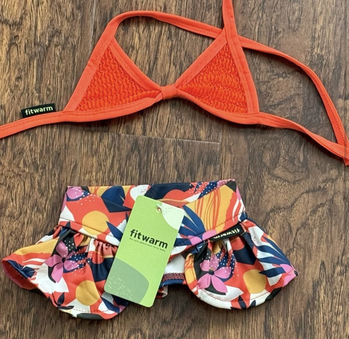 Dog Bikini 2pc. Bathing Suit