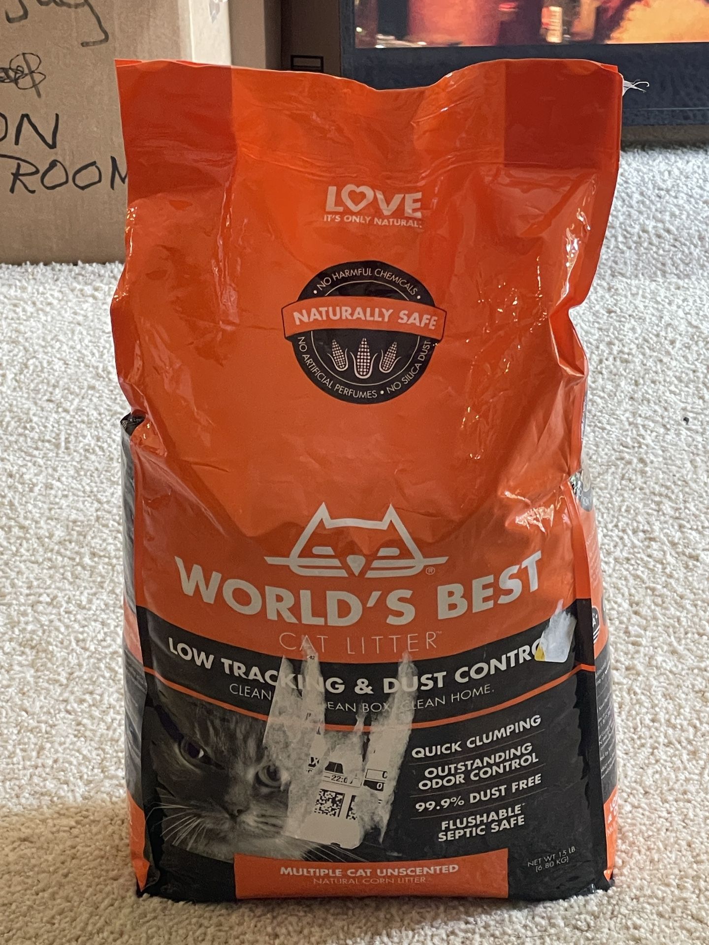 World’s Best cat litter, Unopened (FREE)