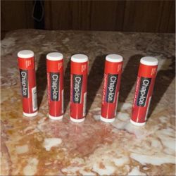 Chap-Ice Lip Balm 5 Pack Assorted Colors White Red Moisturizing Lip Care
