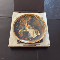Dreaming In The Attic by Norman Rockwell - Antique Collectible Fine China