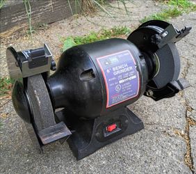 Nice 6" Bench Grinder by Tool Shop - 120 V, 1/2hp - Runs smooth, gently used!