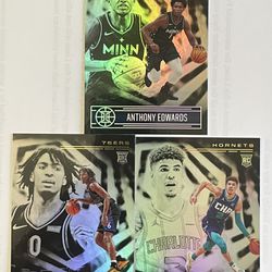 Illusions Rookie Lot - Anthony Edwards Green, Tyrese Maxey,& Lamelo Ball