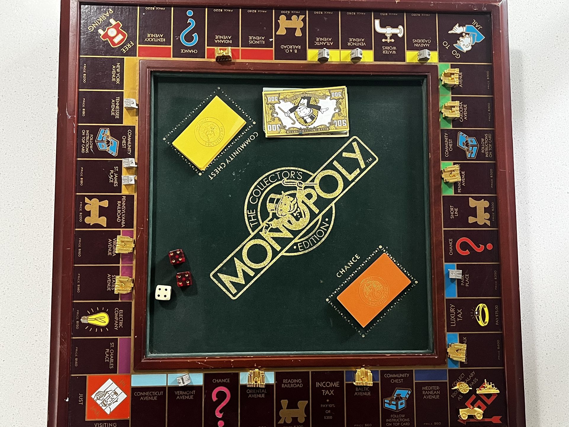 Franklin Mint Monopoly 1991 Collector's Edition Deluxe Wood Board Game