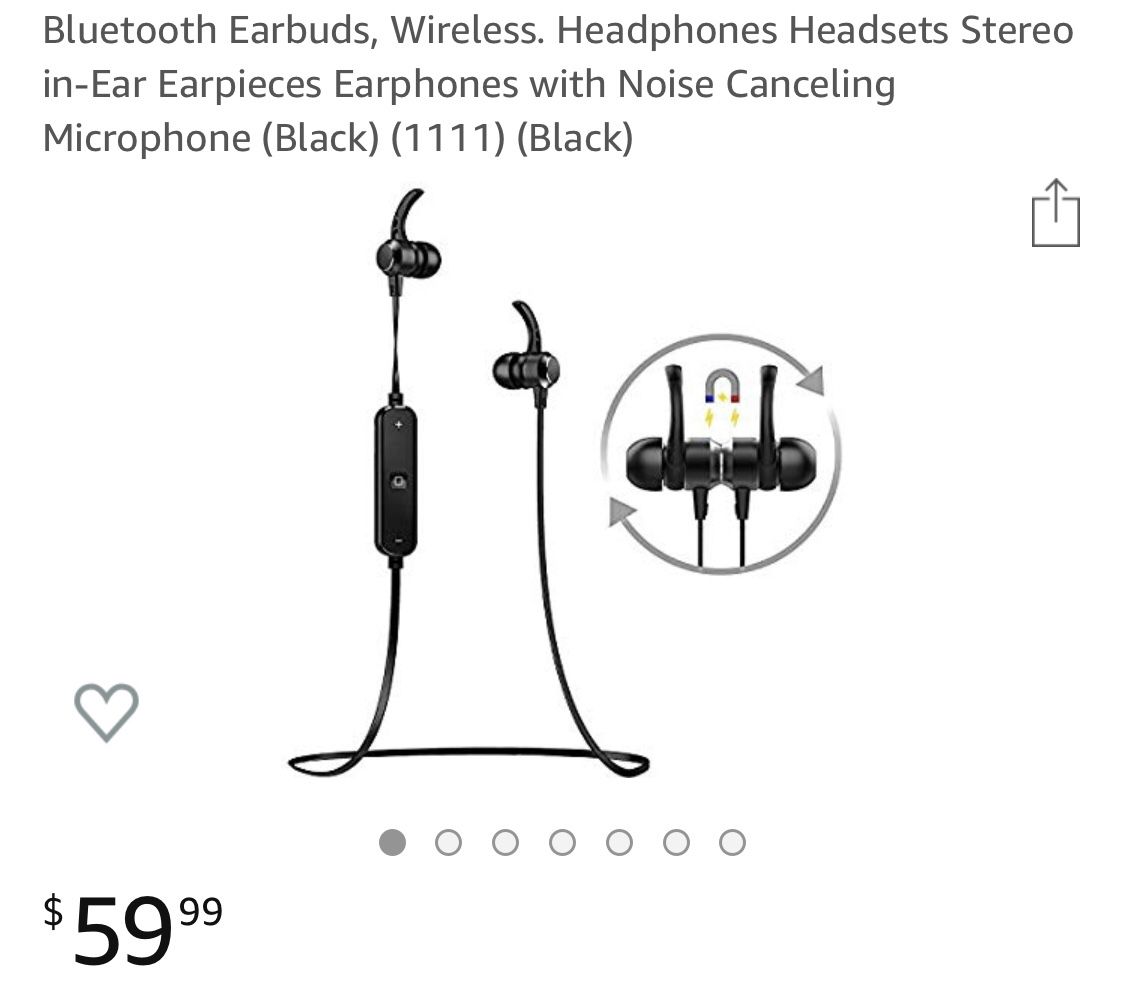 Wireless Bluetooth Earbuds-Headphones/Headsets/Stereo in-Ear/Earpieces/Earphones w/Noise w/Noise Cancelling Microphone