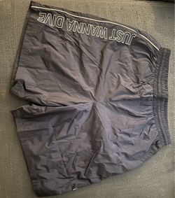 BTS “Dive” Navy Blue and White Shorts, Size M