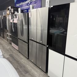 Samsung - Bespoke 29 Cu Ft 4-Door Flex French Door Refrigerator With Beverage Center In Stainless Steel 