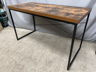 Industrial Dark Rectangular Desk