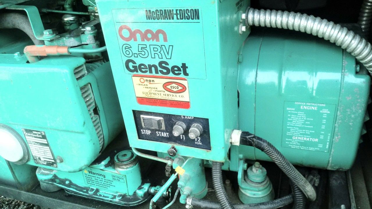6500 watts onan generator(6.5)
