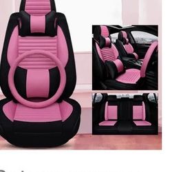 Luxury Car Seat Covers Brand New Pink And Black 