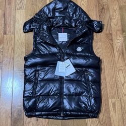 Black Moncler puffer vest 