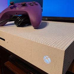 Microsoft Xbox One S 1TB Console - White (1 Controller, HDMI Cable Included)