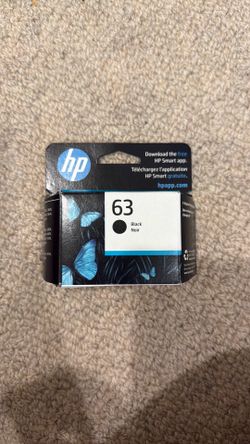 New HP Black #63 ink cartridge