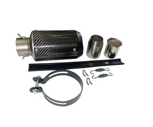 Universal Motorcycle Exhaust 51mm Carbon Fiber Shorty Slip-on Kit 55$