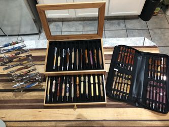 Handcrafted wood pens
