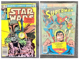 33 Comic Book Lot Marvel DC Spider-Man Star Wars Superman Punisher Silver Surfer