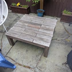 Outdoor Wood Patio Table