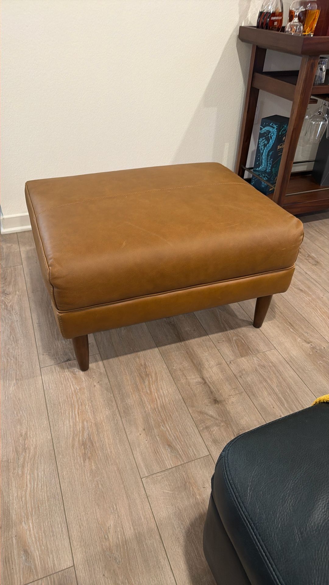 Leather Ottoman