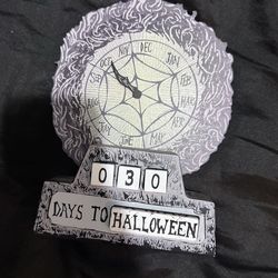 Nightmare Before Christmas Days Until Halloween Countdown Clock Spirit Halloween Decor