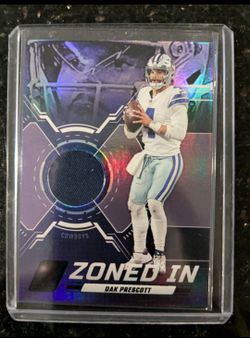 Dak Prescott card in a hard protective case.  $10