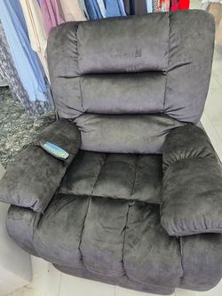 Green Microfiber Power Recliner Chair