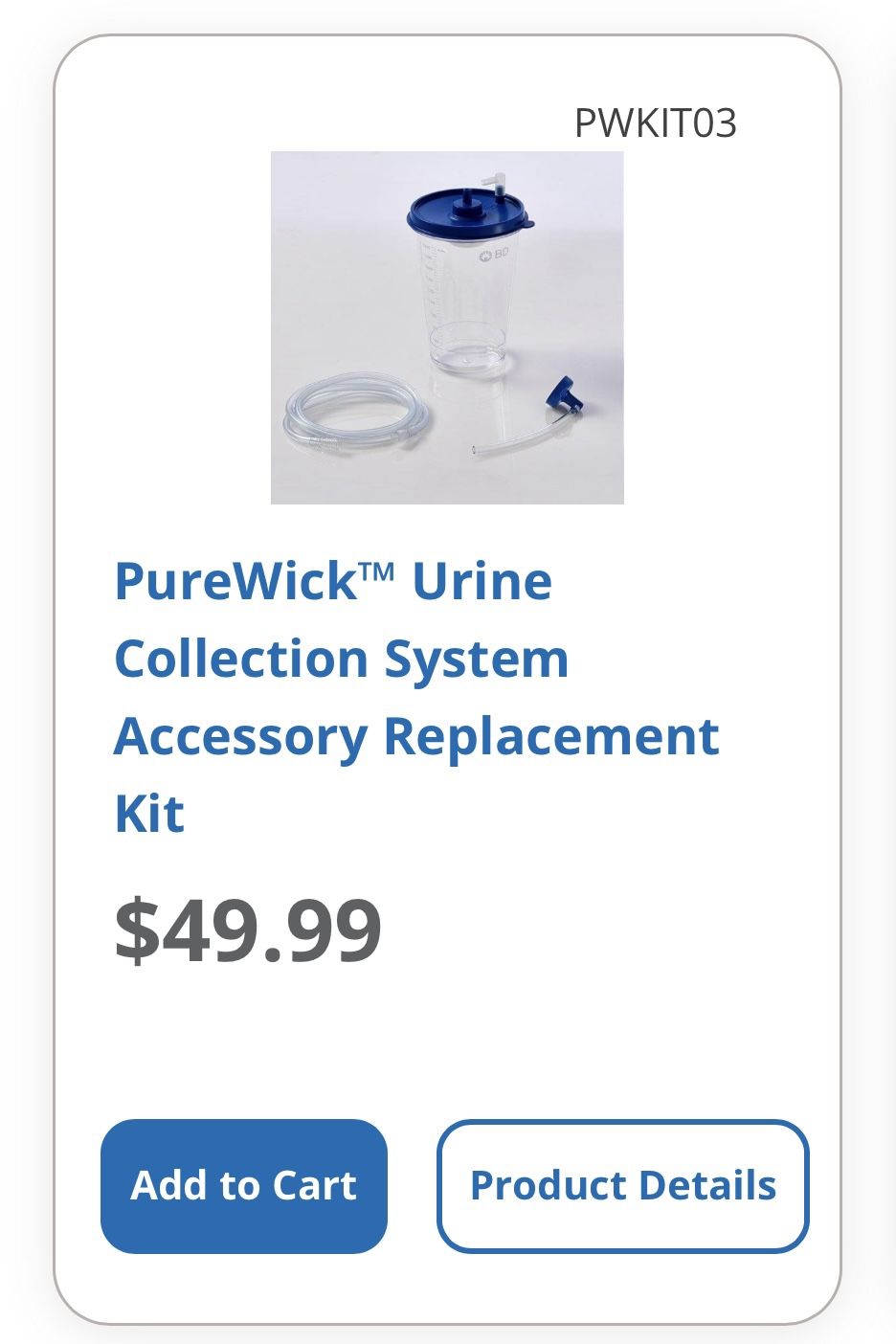 BD Purewick Urine Collection System (External Catheter For Women) for
