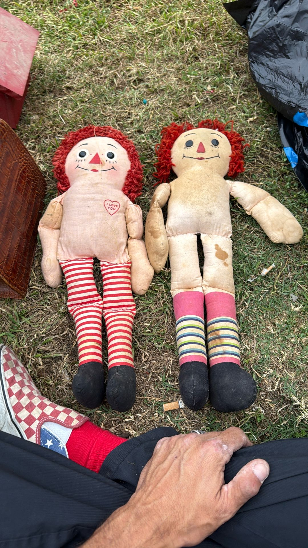 Annabelle I Mean Vintage Raggedy Ann And Andy No clothes Dolls