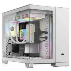 NEW CORSAIR iCUE Link 2500X RGB Tempered Glass mATX Mid-Tower Dual Chamber PC Case
