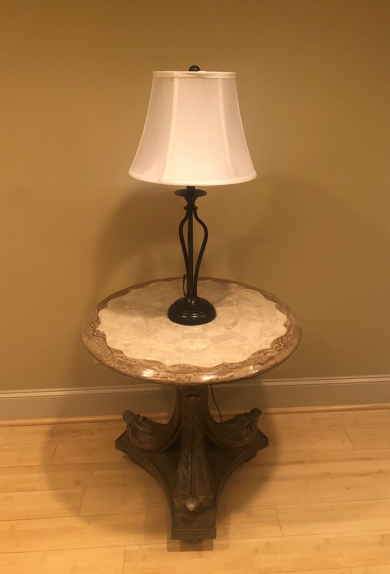 FREE Grecian-inspired marble end table
