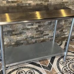 Stainless steel prep table  4ft x 24”  