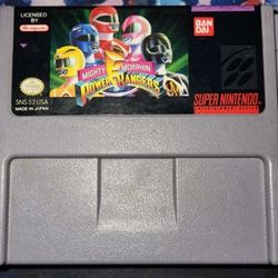 Mighty Morphin Power Ranges SNES Authentic