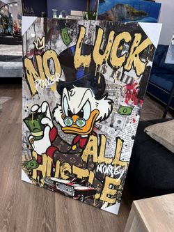 Duck Large Canvas Wall Art 47” X 32”