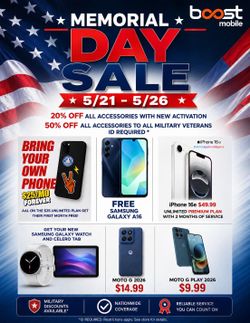 Memorial Day Savings - $50 (Mooresville)
