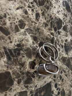 Brown rock ring size 5