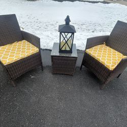 3 Piece Outdoor Patio Set