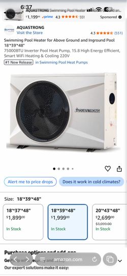 Heat pump for pool