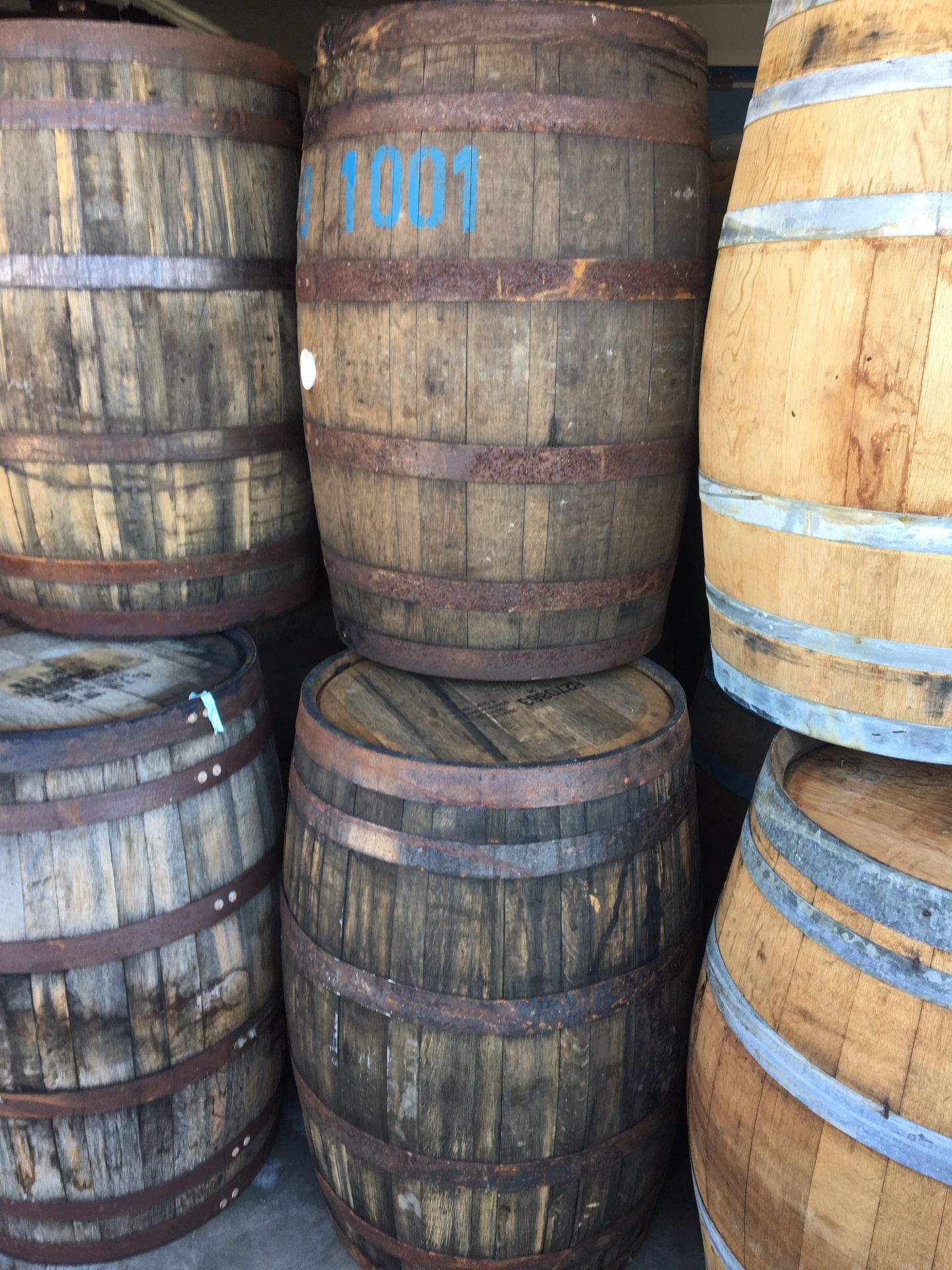 Whiskey barrels