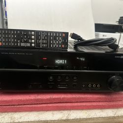 YAMAHA RX-V371 AV RECEIVER HDMI, 5 CH STEREO AMPLIFIER W REMOTE, HDMI CABLE