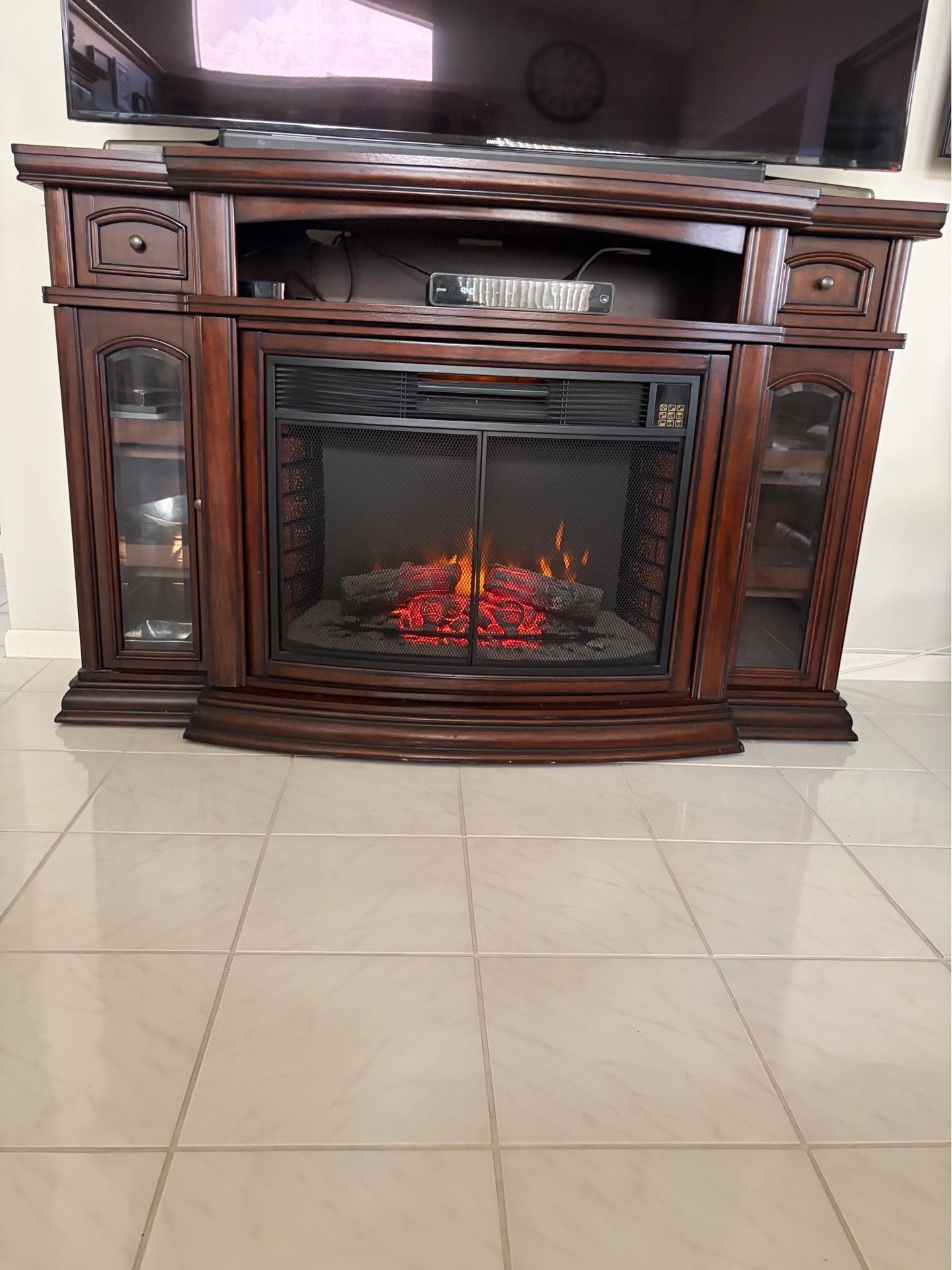 Electric Fireplace console TV stand