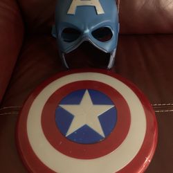 Captain America Mask And Sheild