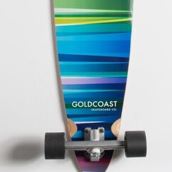 GOLDCOAST Rainbow Wrap Pintail 37.75" Longboard Skateboard